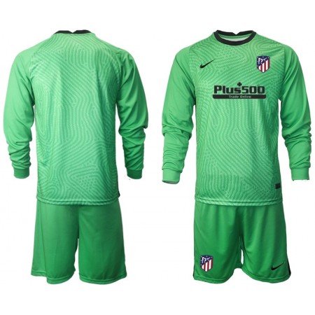 Koszulka Atlético Madryt Bramkarska Dziecięcy Stroje Piłkarskie 2020/21 M001 Długi Rękaw